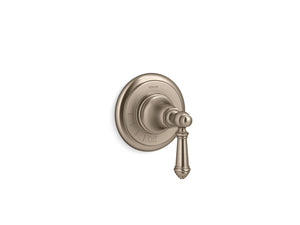 Artifacts Volume Control Valve Trim in Vibrant Brushed Bronze with Lever Handle