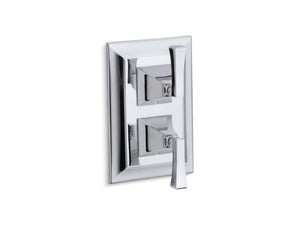 Memoirs Stately Valve Trim in Polished Chrome with Lever Handle for Stacked Valves