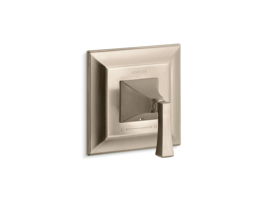 Memoirs Stately Valve Trim in Vibrant Brushed Bronze with Lever Handle For Thermostatic Valves