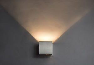 Alumilux Sconce 4.5' 2 Light Wall Sconce in Satin Aluminum