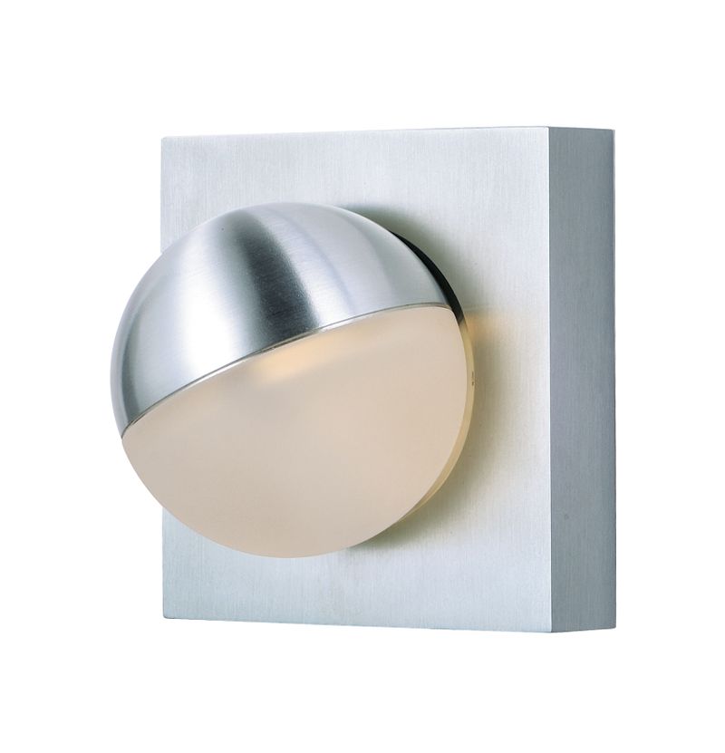 Alumilux Sconce 4.25' Single Light Wall Sconce in Satin Aluminum