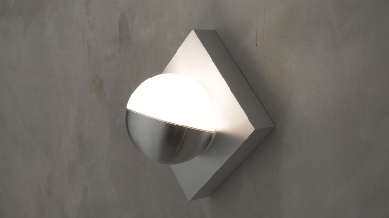 Alumilux Sconce 4.25' Single Light Wall Sconce in Satin Aluminum