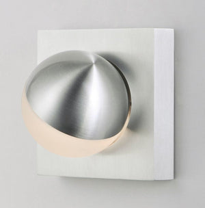 Alumilux Sconce 4.25' Single Light Wall Sconce in Satin Aluminum