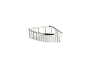 Brushed Stainless Large Shower Basket (9.25' x 9' x 3.5')