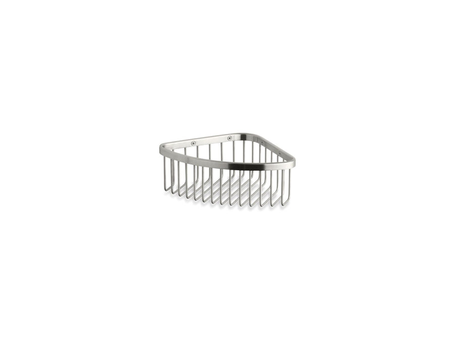 Brushed Stainless Medium Shower Basket (7.5' x 7.5' x 3.5')