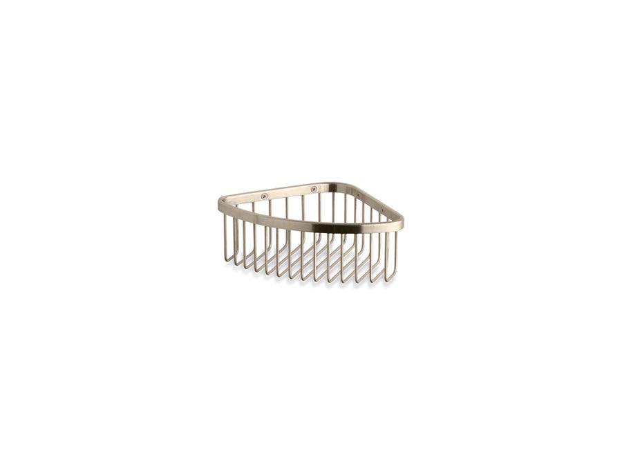 Vibrant Brushed Bronze Medium Shower Basket (7.5' x 7.5' x 3.5')