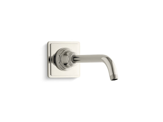 Pinstripe Vibrant Polished Nickel Shower Arm (14.25" x 6" x 5.75")