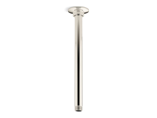 Vibrant Polished Nickel Shower Arm (13.25" x 6" x 3")