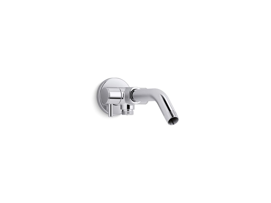 Polished Chrome Shower Arm with Three-Way Diverter (4.75' x 2.56' x 11.38')