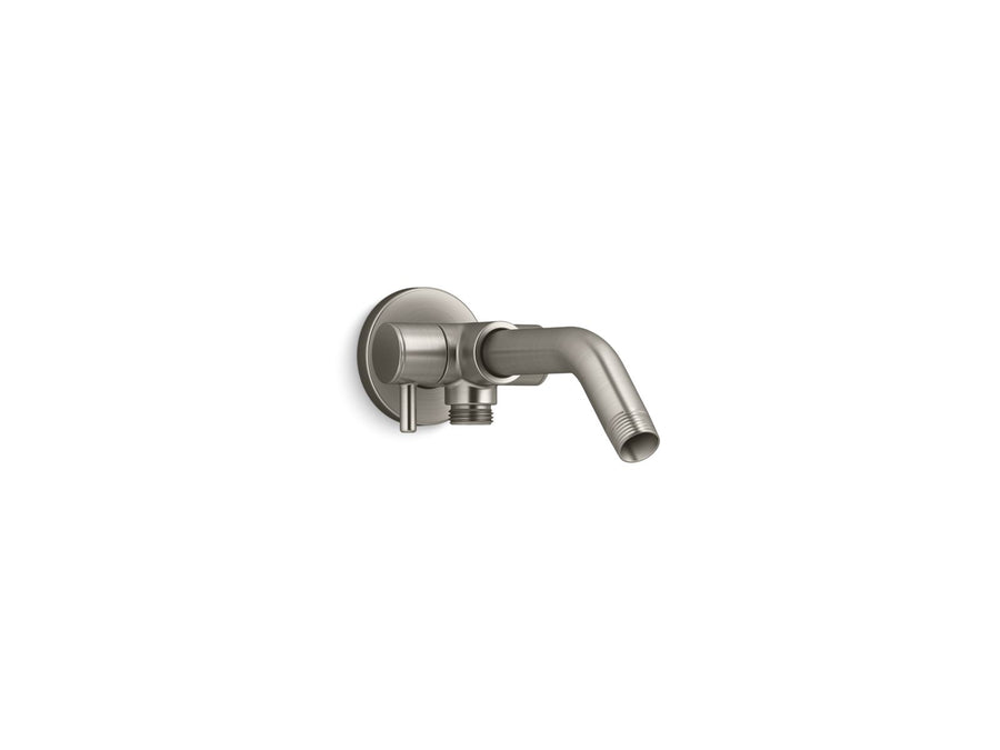 Vibrant Brushed Nickel Shower Arm with Three-Way Diverter (4.75' x 2.56' x 11.38')