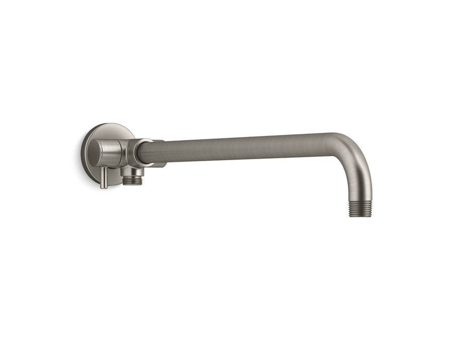 Vibrant Brushed Nickel Shower Arm with Two-Way Diverter (8.13' x 3.88' x 19.25')