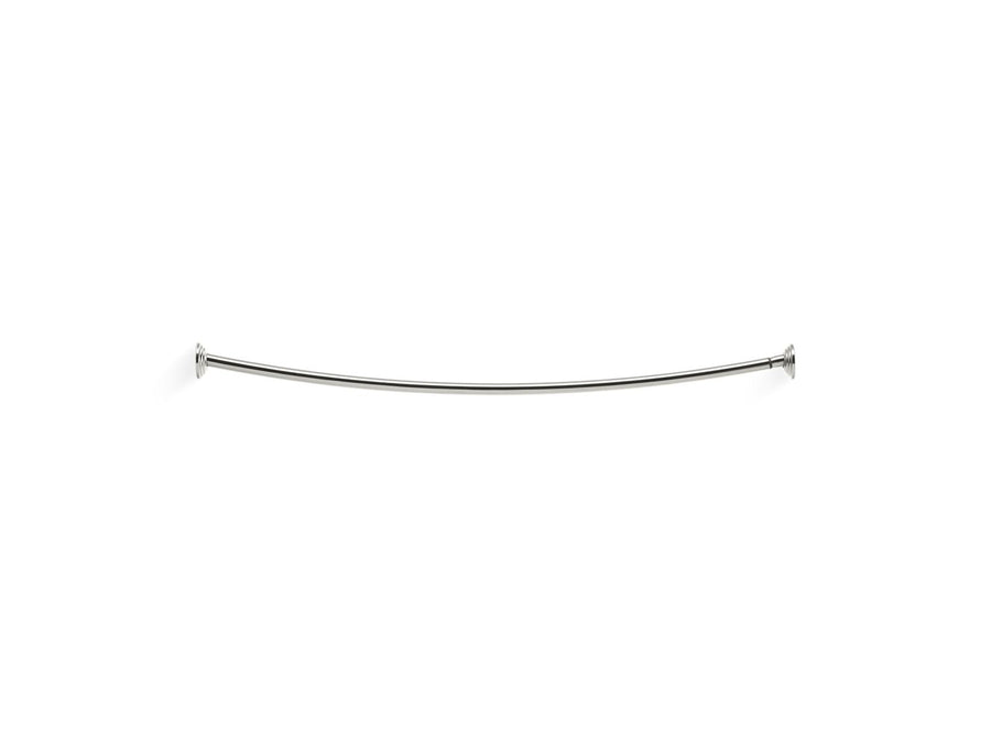 Expanse Traditional Brushed Stainless Shower Rod (47.5' x 4.25' x 3.75')