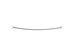 Expanse Traditional Polished Stainless Shower Rod (47.5' x 4.25' x 3.75')