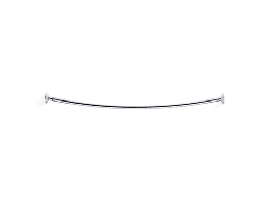 Expanse Traditional Polished Stainless Shower Rod (47.5" x 4.25" x 3.75")