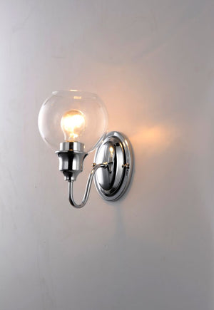 Ballord 9' Single Light Wall Sconce in Polished Chrome