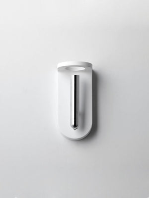 Beacon 9.75' Single Light Wall Sconce in White and Polished Chrome