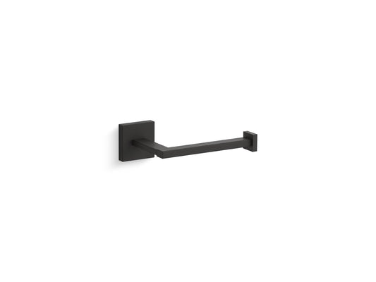 Decorative 6.26" Toilet Paper Holder in Matte Black