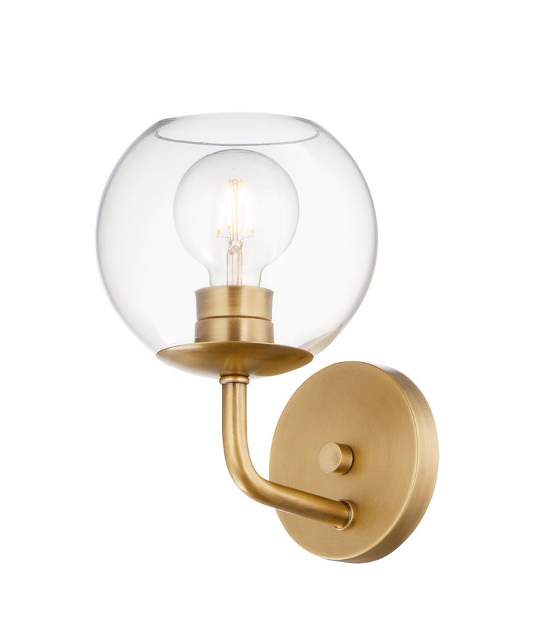 Branch 11' Single Light Wall Sconce in Natural Aged Brass