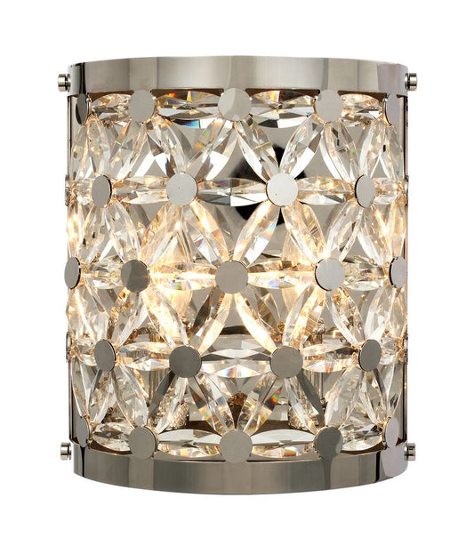 Cassiopeia 10.5" 2 Light Wall Sconce in Polished Nickel