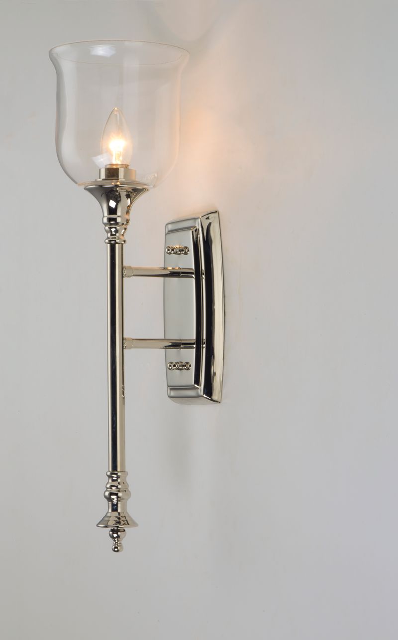 Centennial 22' Single Light Wall Sconce in Polished Nickel