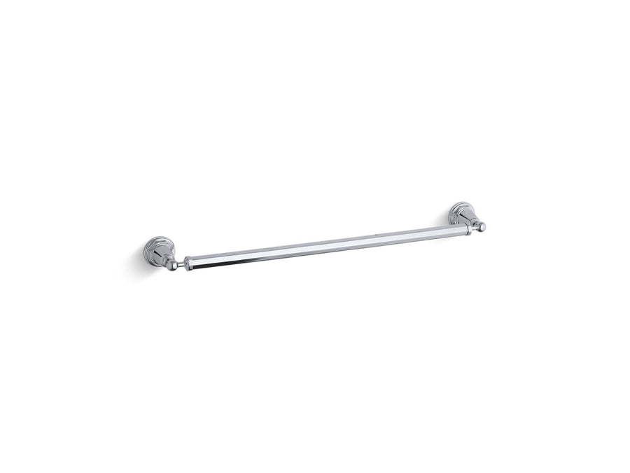 Pinstripe 28' Towel Bar in Polished Chrome