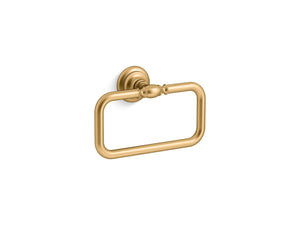 Artifacts 10' Towel Ring in Vibrant Brushed Moderne Brass