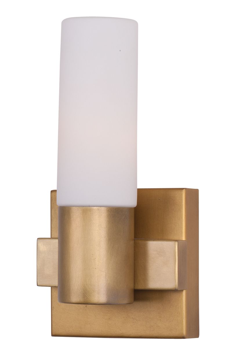 Contessa 10' Single Light Wall Sconce in Natural Aged Brass