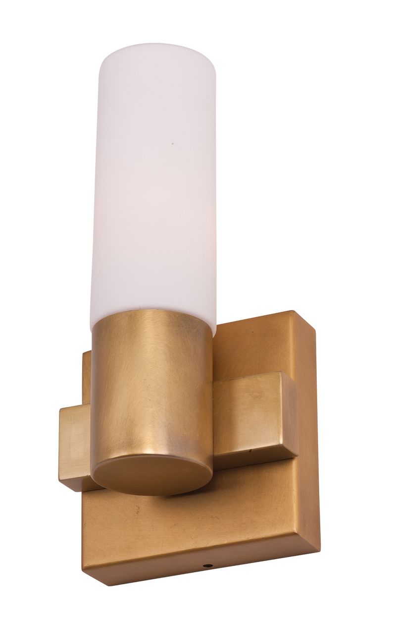 Contessa 10' Single Light Wall Sconce in Natural Aged Brass