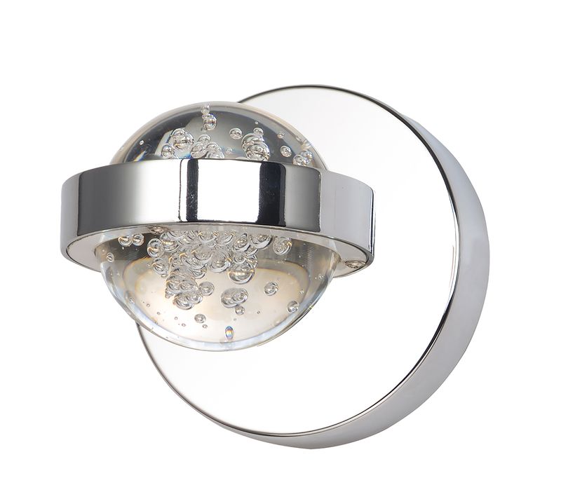 Cosmo 4.75' Single Light Wall Sconce in Polished Chrome
