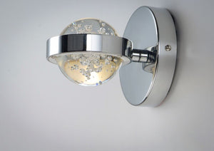 Cosmo 4.75' Single Light Wall Sconce in Polished Chrome