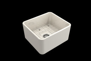 Classico 20' x 18' x 10' Single-Basin Farmhouse Apron Front Kitchen Sink in Biscuit