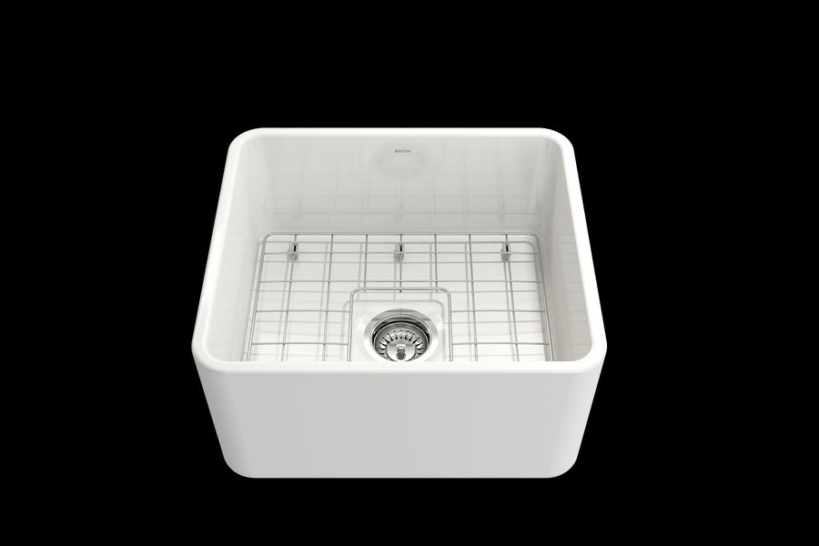 Classico 20' x 18' x 10' Single-Basin Farmhouse Apron Front Kitchen Sink in White