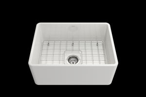 Classico 24' x 18' x 10' Single-Basin Farmhouse Apron Front Kitchen Sink in White