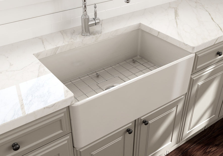 Classico 30' x 18' x 10' Single-Basin Farmhouse Apron Front Kitchen Sink in Biscuit