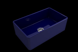 Classico 30' x 18' x 10' Single-Basin Farmhouse Apron Front Kitchen Sink in Sapphire Blue