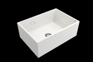 Contempo 27' x 19' x 10' Single-Basin Farmhouse Apron Front Kitchen Sink in White