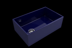 Contempo 30' x 19' x 10' Single-Basin Farmhouse Apron Front Kitchen Sink in Sapphire Blue