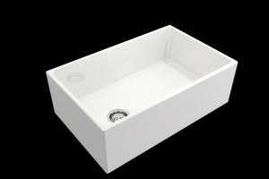 Contempo 30' x 19' x 10' Single-Basin Farmhouse Apron Front Kitchen Sink in White