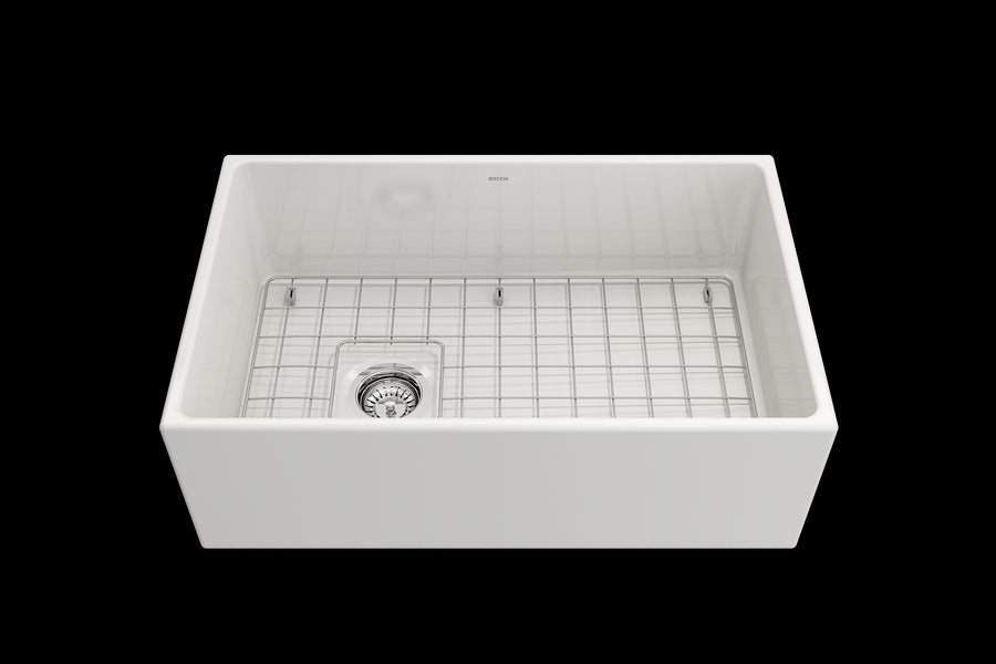 Contempo 30' x 19' x 10' Single-Basin Farmhouse Apron Front Kitchen Sink in White