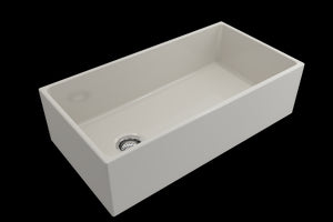 Contempo 36' x 19' x 10' Single-Basin Farmhouse Apron Front Kitchen Sink in Biscuit