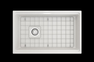 Contempo Step-Rim 30' x 19' x 10' Single-Basin Farmhouse Apron Front Kitchen Sink in White