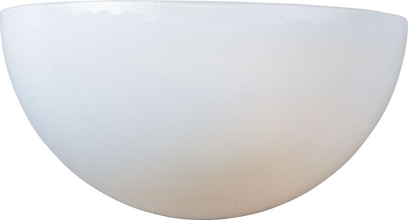 Essentials - 20585 5.5' Single Light Wall Sconce in White with White Glass Finish