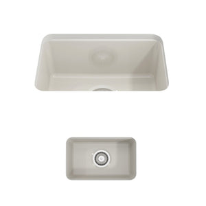 Sotto 12' x 18' x 8' Single-Basin Undermount Kitchen Sink in Biscuit