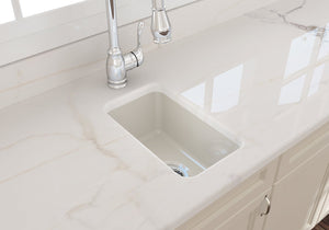 Sotto 12' x 18' x 8' Single-Basin Undermount Kitchen Sink in Biscuit