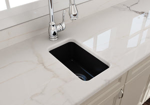 Sotto 12' x 18' x 8' Single-Basin Undermount Kitchen Sink in Matte Black