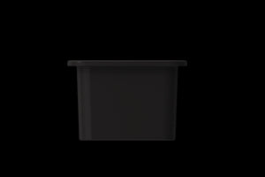 Sotto 12' x 18' x 8' Single-Basin Undermount Kitchen Sink in Matte Black