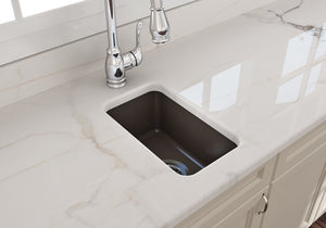 Sotto 12' x 18' x 8' Single-Basin Undermount Kitchen Sink in Matte Brown