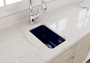 Sotto 12' x 18' x 8' Single-Basin Undermount Kitchen Sink in Sapphire Blue