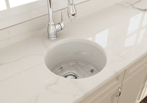 Sotto 18.5' x 18.5' x 9' Single-Basin Undermount Kitchen Sink in Biscuit