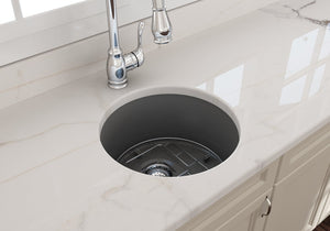 Sotto 18.5' x 18.5' x 9' Single-Basin Undermount Kitchen Sink in Matte Gray